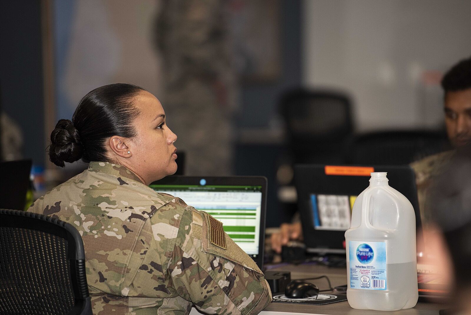 Emergency operations centre activation with coordinating staff